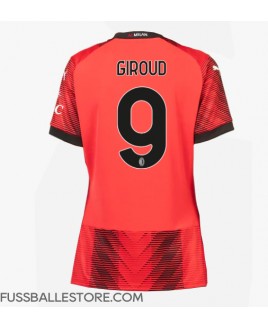 Günstige AC Milan Olivier Giroud #9 Heimtrikot Damen 2023-24 Kurzarm